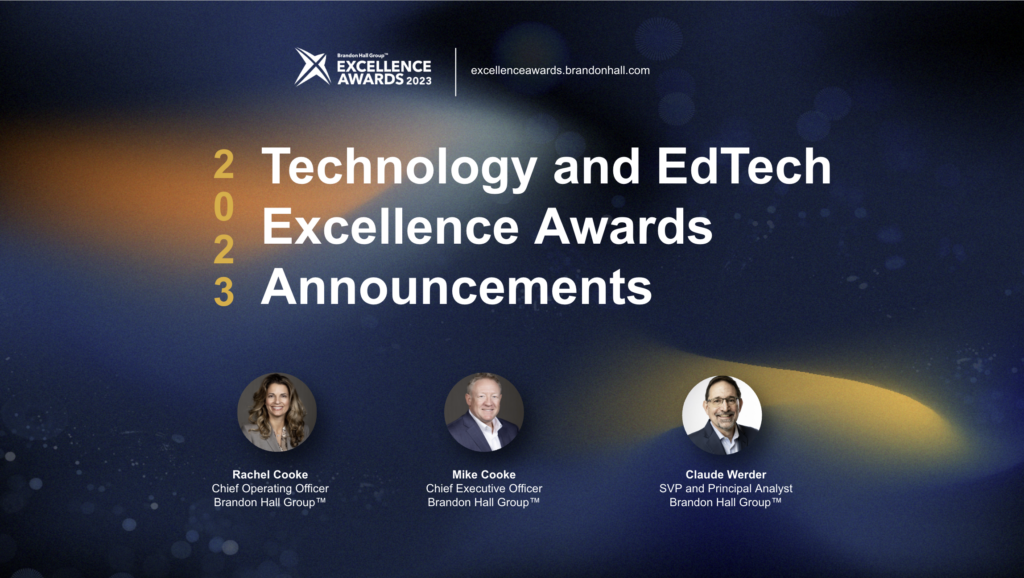 Brandon Hall Group™ Announces Winners of the Excellence in Technology Awards